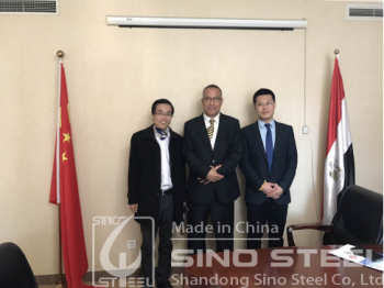 Sino Steel Visits Egyptian Embassy in China to Discuss Steel Trade Cooperation